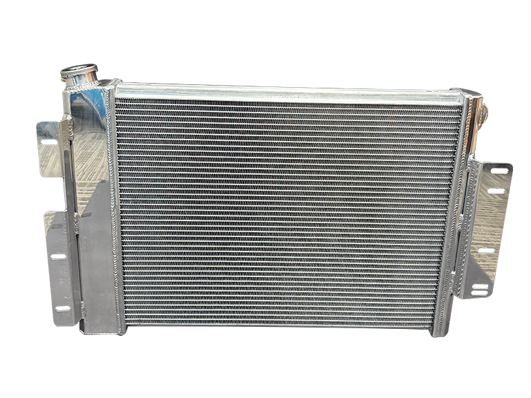 1967-1969 GM Chevy Camaro, Firebird Automatic Polished Aluminum Radiator 4 1967-1969 GM Chevy Camaro, Firebird Automatic Polished Aluminum Radiator - Image 4