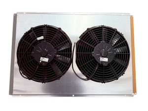 Fluidyne High Performance Aluminum Radiator Shroud with Dual 12" Spal Fans