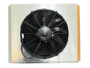 Fluidyne High Performance Aluminum Radiator Shroud with 14" Spal Fan