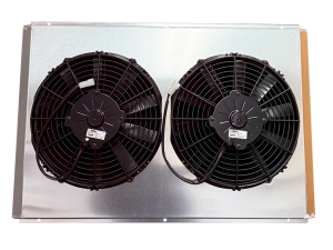 Fluidyne High Performance Aluminum Radiator Shroud with Dual 14" Extreme Spal Fans